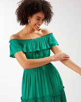 Robe en mousseline de soie georgette à manches courtes, épaules dénudées, sans bretelles/tube, unie